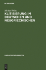 Klitisierung im Deutschen und Neugriechischen (Linguistische Arbeiten #256) Cover Image