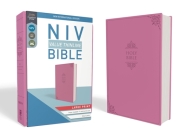 NIV, Value Thinline Bible, Large Print, Imitation Leather, Pink By Zondervan Cover Image