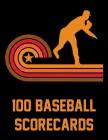 100 Baseball Scorecards: 100 Scoring Sheets for Baseball and Softball Games By Mike Querns Cover Image