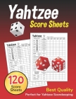 Yahtzee Score Sheets: Large 8.5 x 11 inches Correct Scoring Instruction with Clear Printing - Yahtzee Score Cards - Dice Board Game - Yahtze By Premium Score Sheets Cover Image