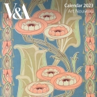 V&A: Art Nouveau Wall Calendar 2023 (Art Calendar) By Flame Tree Studio (Created by) Cover Image