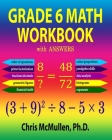 Grade 6 Math Workbook with Answers Cover Image