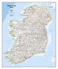 National Geographic Ireland Wall Map - Classic - Laminated (30 X 36 In) (National Geographic Reference Map) Cover Image