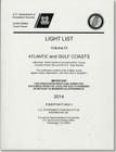 Light List: Atlantic Coast and Gulf, from Little River, SC to Ecofina River, FL 2014 Cover Image