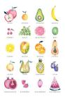 Watercolor Fruit: Graph Paper Notebook, 6x9 Inch, 120 pages By Playful Press Cover Image