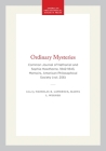 Ordinary Mysteries: Common Journal of Nathaniel and Sophia Hawthorne, 1842-1843, Memoirs, American Philosophical Society (Vol. 256) (Memoirs of the American Philosophical Society) By Nicholas R. Lawrence (Editor), Marta L. Werner (Editor) Cover Image