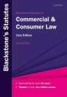 Blackstone's Statutes on Commercial & Consumer Law Cover Image