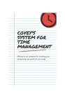 Covey's system for time management: Efficient to do notebook for boosting your productivity and save time and money By Positive Magma Cover Image
