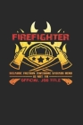 Firefighter job title: 6x9 Fire Department - grid - squared paper - notebook - notes Cover Image