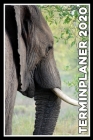 Terminplaner 2020: Jahresplaner von September 2019 bis Dezember 2020 mit Elefant - Planer mit 174 Seiten in weiß im Format A5 mit glänzen By Elefanten Kalender Cover Image