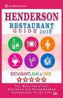 Henderson Restaurant Guide 2018: Best Rated Restaurants in Henderson, Nevada - Restaurants, Bars and Cafes recommended for Tourist, 2018 Cover Image