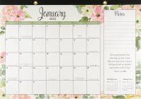 2023 Faith Desk Planner and Wall Calendar (11'' X 17'') Cover Image