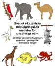Svenska-Kazakiska Bilduppslagsbok med djur för tvåspråkiga barn Cover Image