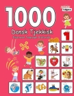 1000 Dansk Tjekkisk Illustreret Tosproget Ordforråd (Sort-Hvid Udgave): Danish Czech language learning Cover Image