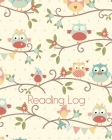 Reading Log: Write Quick Book Reports For A Reading Challenge. Reading Nook Gift For Book Nerd Kids. Owl Pattern Cover Cover Image