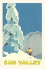 Vintage Journal Skiing in Sun Valley, Idaho Travel Poster By Found Image Press (Producer) Cover Image