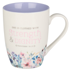 Christian Art Gifts Ceramic Mug for Women Strength and Dignity - Proverbs 31:25 Inspirational Bible Verse, 12 Oz. By Christian Art Gifts (Created by) Cover Image
