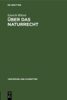 Über Das Naturrecht By Einrich Mitteis Cover Image
