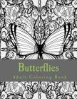 Butterflies Adult Coloring Book Cover Image