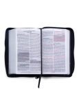 Santa Biblia de Promesas Reina-Valera 1960 / Tamaño Manual / Letra Grande / Piel Especial Con Cierre / Negra // Spanish Promise Bible Rvr60 / Handy Si By Unilit (Editor) Cover Image