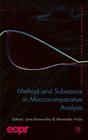 Method and Substance in Macrocomparative Analysis (Ecpr Research Methods) Cover Image
