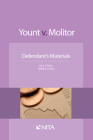 Yount V. Molitor: Defendant Materials By Paul J. Zwier, William J. Hunt Cover Image