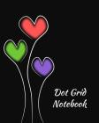 Dot Grid Notebook: Hearts; 100 Sheets/200 Pages; 8 X 10 By Atkins Avenue Books Cover Image