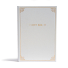 CSB Family Bible, White Bonded Leather Over Board Cover Image