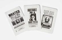 Harry Potter: Wanted Posters Pocket Notebook Collection (Set of 3) By Insight Editions Cover Image