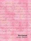 Notebook: Elegant Handwriting - 100 Sheets - College Ruled (8.5 x 11) Cover Image