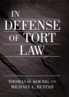 In Defense of Tort Law Cover Image