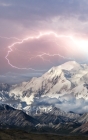 Notebook: landscape mountain storm sky clouds snow Cover Image