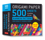Origami Paper 500 Sheets Rainbow Patterns 4 (10 CM): Double-Sided Origami Sheets Printed with 12 Different Colorful Patterns By Tuttle Publishing (Editor) Cover Image