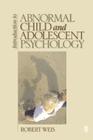 Introduction to Abnormal Child and Adolescent Psychology Cover Image