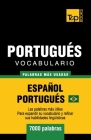 Portugués vocabulario - palabras mas usadas - Español-Portugués - 7000 palabras: Portugués Brasilero By Andrey Taranov Cover Image