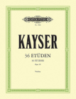 36 Studies Op. 20 for Violin: Edition by Hans Sitt (Edition Peters) By Heinrich Ernst Kayser (Composer), Hans Sitt (Composer) Cover Image