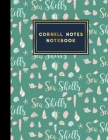 Cornell Notes Notebook: Cornell Note Taking Pad, Cornell Notes Paper, Note Taking Templates, Cute Sea Shells Cover, 8.5