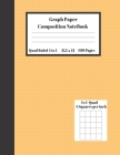Graph Composition Notebook 4 Squares per inch 4x4 Quad Ruled 4 to 1 / 8.5 x 11 100 Sheets: Cute Funny Light Orange Gift Notepad / Grid Squared Paper B By Animal Journal Press Cover Image