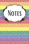 Rainbow Mosaic Notebook: LGBT Rainbow Pride Portable Notebook Cover Image