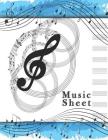 Music Sheet: Teacher Writing Pad 12 Staff notebook Paper Musical Notes Scales Creator Best Song for Touch Awesome By Jasmin Songarim Cover Image