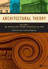 Architectural Theory, Volume 1: An Anthology from Vitruvius to 1870 By Harry Francis Mallgrave (Editor) Cover Image