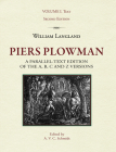 Piers Plowman: A Parallel-Text Edition of the A, B, C and Z Versions: Volume I. Text By A. V. C. Schmidt (Editor) Cover Image
