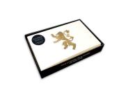 Game of Thrones: House Lannister Foil Note Cards (Set of 10) By Insight Editions Cover Image