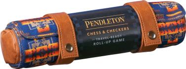 Pendleton Chess & Checkers Set: Travel-Ready Roll-Up Game (Camping Games, Gift for Outdoor Enthusiasts) (Pendleton x Chronicle Books) By Pendleton Woolen Mills Cover Image