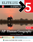 5 Steps to a 5: AP Human Geography 2022 Elite Student Edition Cover Image
