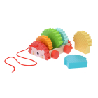 Rainbow Hedgehog Wooden Pull Toy By Petit Collage Cover Image