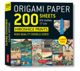 Origami Paper 200 Sheets Hiroshige Prints 6 3/4 (17 CM): Double Sided Origami Sheets with 12 Different Woodblock Prints (Instructions for 6 Projects I By Tuttle Studio (Editor), Utagawa Hiroshige (Illustrator) Cover Image