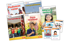 Icivics Spanish Grade K: Leadership & Responsibility 5-Book Set + Game Cards Cover Image