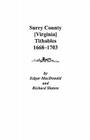 Surry County [Virginia] Tithables, 1668-1703 Cover Image
