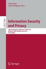 Information Security and Privacy: 18th Australasian Conference, Acisp 2013, Brisbane, Australia, July 1-3, 2013, Proceedings By Colin Boyd (Editor), Leonie Simpson (Editor) Cover Image